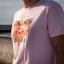 Tee shirt Calais la plage rose