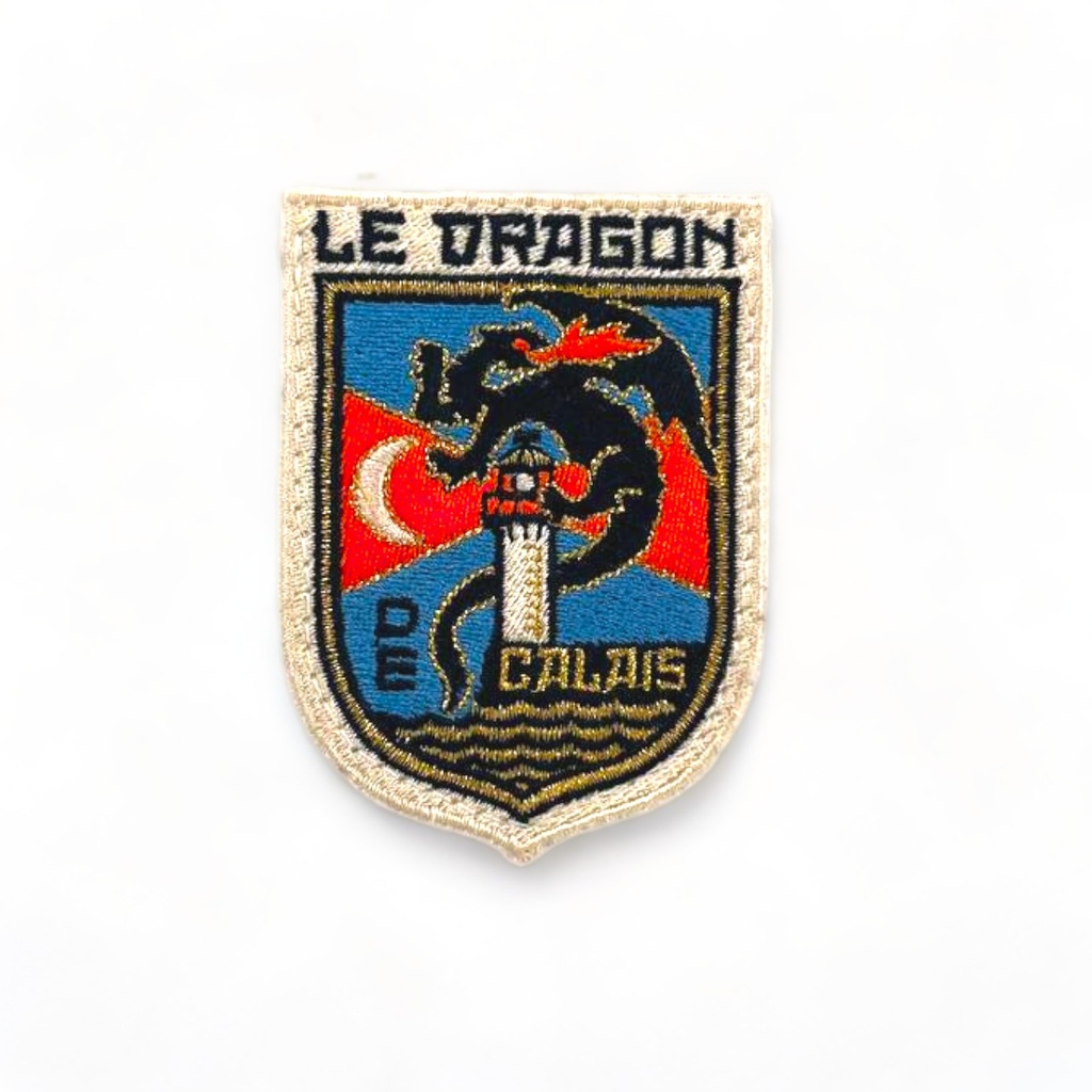 [DDC-19-MOD-001] Ecusson brodé blason dragon de Calais